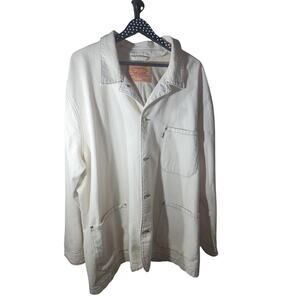 Levis Snoop Dogg Lot 420 White Denim Limited Edition Jacket XXL
